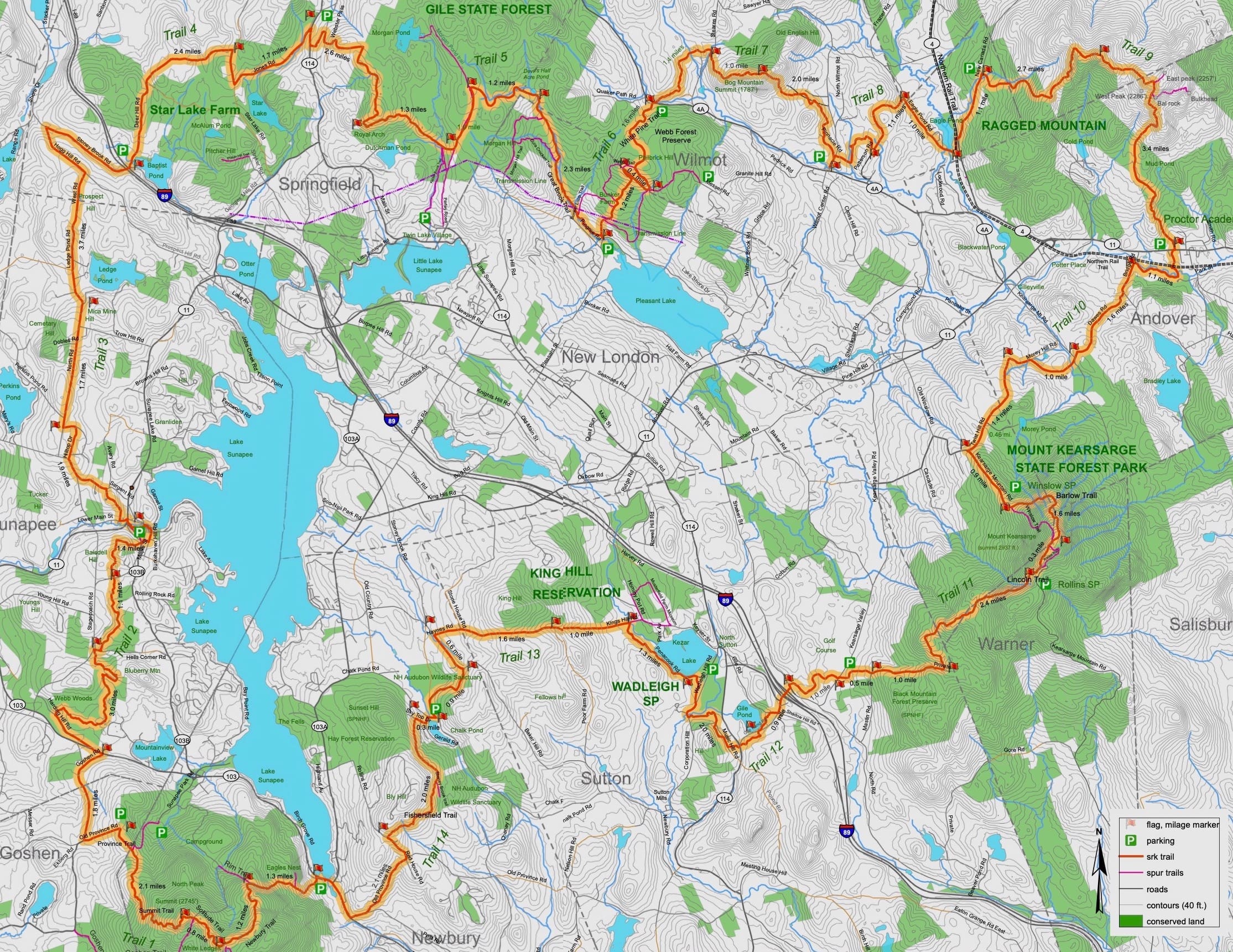 SRKG trails overall map